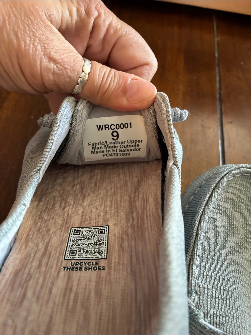 Twisted X Men’s Canvas Boat Shoes — Light Gray